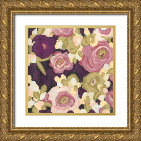 Heliotrope II Gold Ornate Wood Framed Art Print with Double Matting by Vess, June Erica