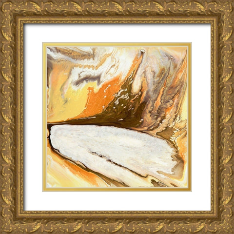 Liquid Earth I Gold Ornate Wood Framed Art Print with Double Matting by Studio W