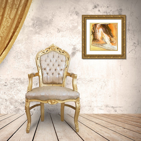 Liquid Earth II Gold Ornate Wood Framed Art Print with Double Matting by Studio W