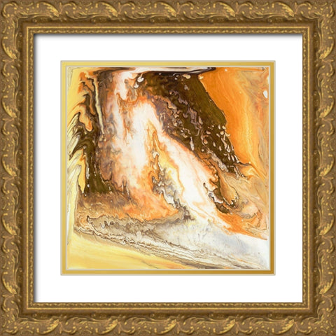 Liquid Earth II Gold Ornate Wood Framed Art Print with Double Matting by Studio W