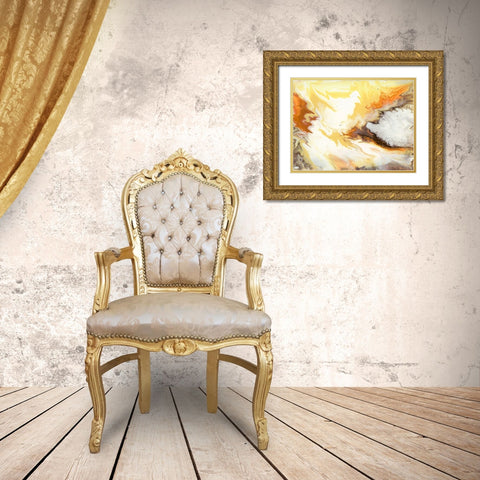Liquid Earth VI Gold Ornate Wood Framed Art Print with Double Matting by Studio W