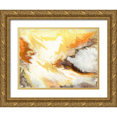 Liquid Earth VI Gold Ornate Wood Framed Art Print with Double Matting by Studio W