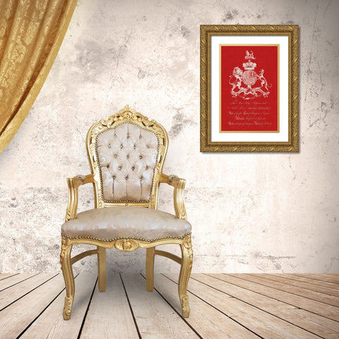 Heraldry Pop I Gold Ornate Wood Framed Art Print with Double Matting by Vision Studio