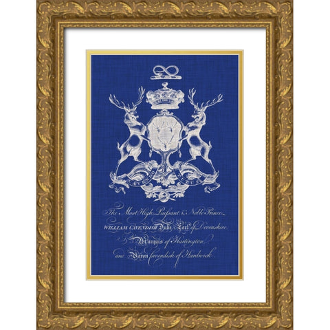 Heraldry Pop II Gold Ornate Wood Framed Art Print with Double Matting by Vision Studio