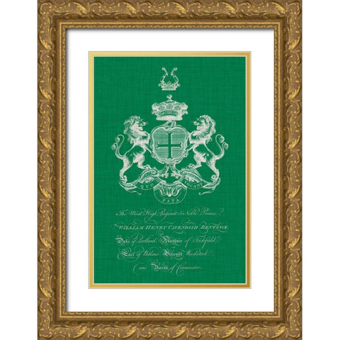 Heraldry Pop III Gold Ornate Wood Framed Art Print with Double Matting by Vision Studio
