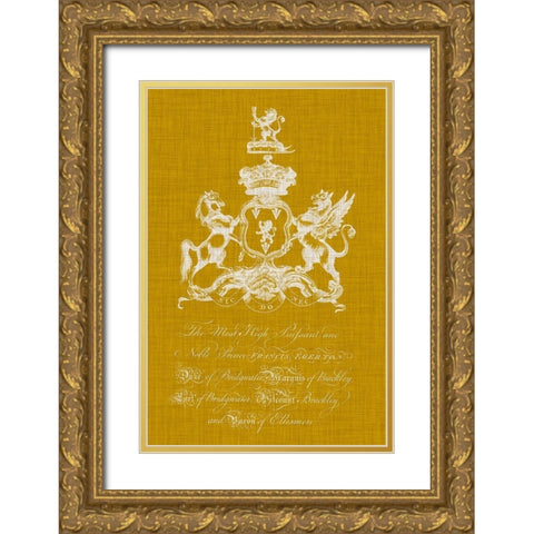 Heraldry Pop IV Gold Ornate Wood Framed Art Print with Double Matting by Vision Studio