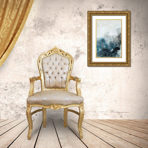 Fingerprint I Gold Ornate Wood Framed Art Print with Double Matting by Jasper, Sisa