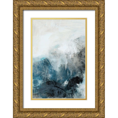 Fingerprint I Gold Ornate Wood Framed Art Print with Double Matting by Jasper, Sisa