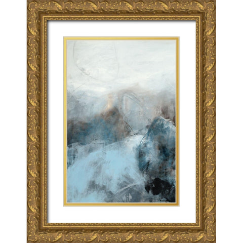 Fingerprint III Gold Ornate Wood Framed Art Print with Double Matting by Jasper, Sisa