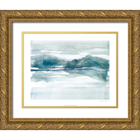 Peaked Reflection I Gold Ornate Wood Framed Art Print with Double Matting by Goldberger, Jennifer