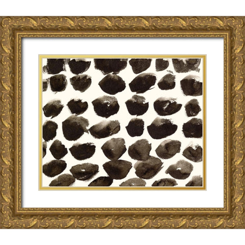 Dots Imperfection I Gold Ornate Wood Framed Art Print with Double Matting by Wang, Melissa