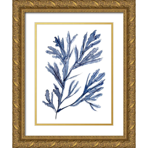 Seaweed Under Water I Gold Ornate Wood Framed Art Print with Double Matting by Wang, Melissa