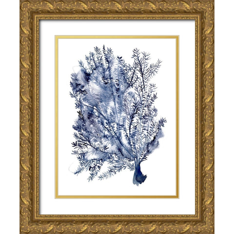 Seaweed Under Water II Gold Ornate Wood Framed Art Print with Double Matting by Wang, Melissa