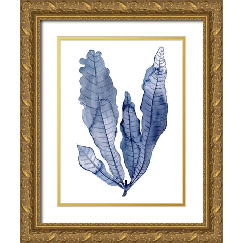 Seaweed Under Water IV Gold Ornate Wood Framed Art Print with Double Matting by Wang, Melissa