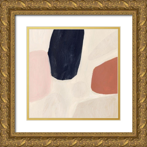 Terracotta Sonata III Gold Ornate Wood Framed Art Print with Double Matting by Borges, Victoria