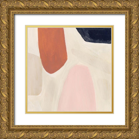 Terracotta Sonata IV Gold Ornate Wood Framed Art Print with Double Matting by Borges, Victoria