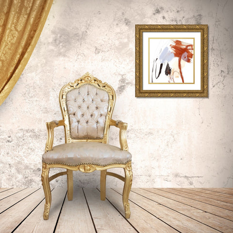 Iron and Down I Gold Ornate Wood Framed Art Print with Double Matting by Borges, Victoria