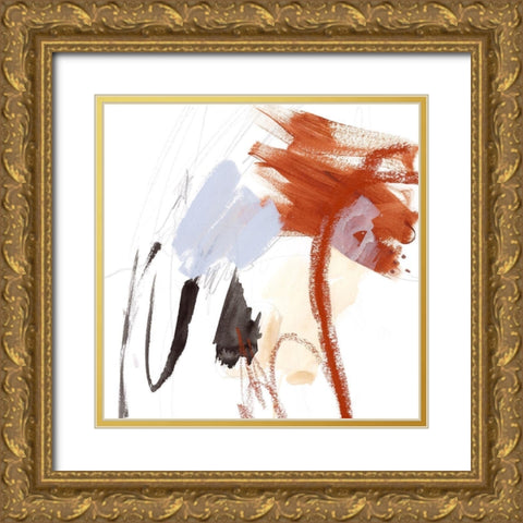 Iron and Down I Gold Ornate Wood Framed Art Print with Double Matting by Borges, Victoria