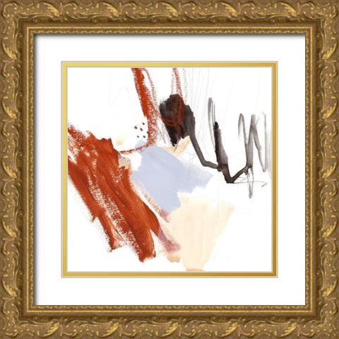 Iron and Down III Gold Ornate Wood Framed Art Print with Double Matting by Borges, Victoria