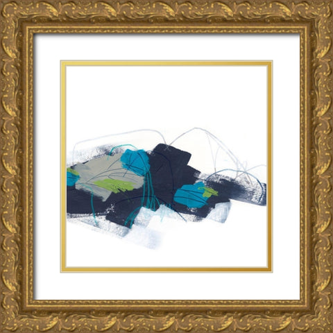 Chart a Course II Gold Ornate Wood Framed Art Print with Double Matting by Vess, June Erica
