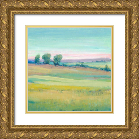 Vivid Landscape V Gold Ornate Wood Framed Art Print with Double Matting by OToole, Tim