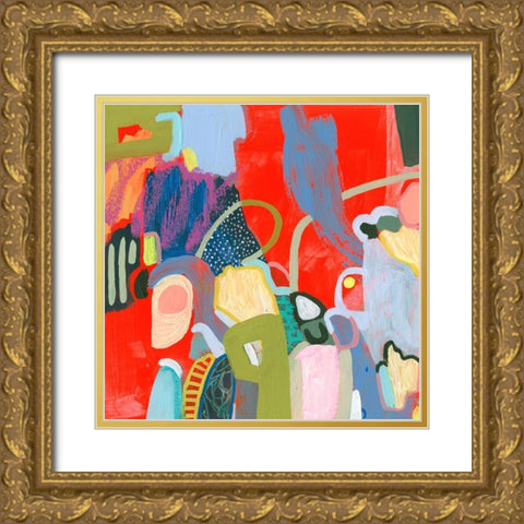 Max Out I Gold Ornate Wood Framed Art Print with Double Matting by Borges, Victoria