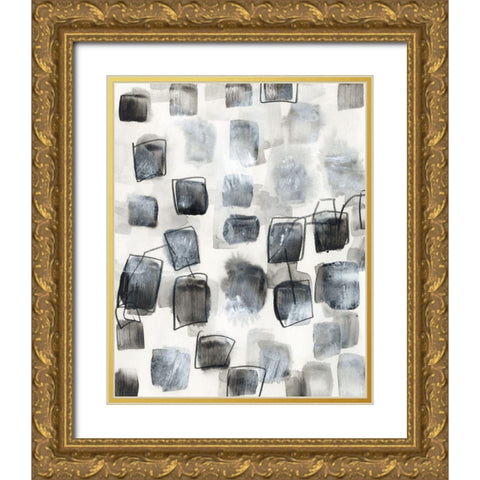 Encompass III Gold Ornate Wood Framed Art Print with Double Matting by Vess, June Erica