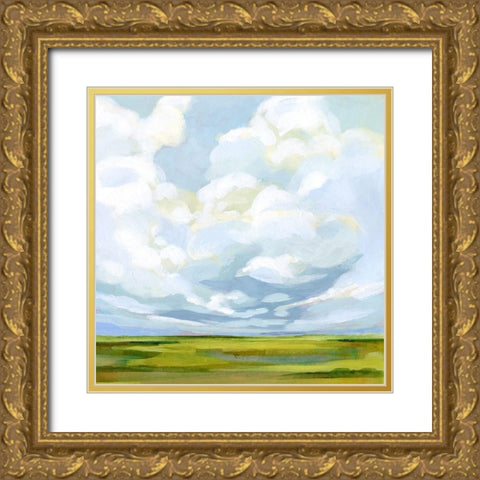 Lucid Skies III Gold Ornate Wood Framed Art Print with Double Matting by Borges, Victoria