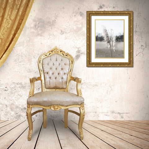 Ethereal Pampas I Gold Ornate Wood Framed Art Print with Double Matting by Johnson, Jason