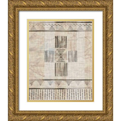 Moroccan Fringe I Gold Ornate Wood Framed Art Print with Double Matting by Parker, Jennifer Paxton