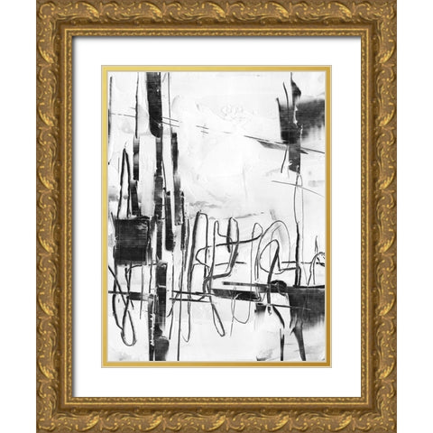 Polar Storm I Gold Ornate Wood Framed Art Print with Double Matting by Harper, Ethan