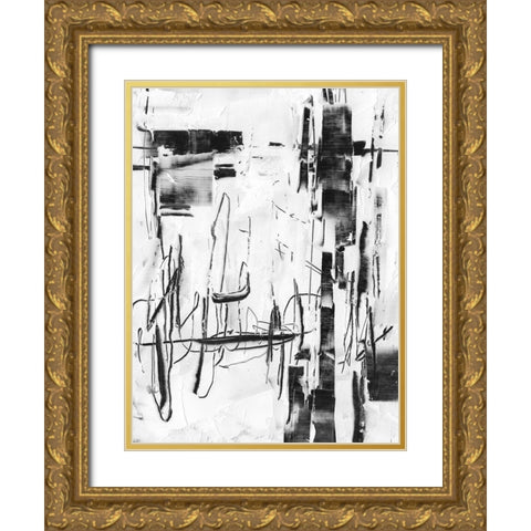 Polar Storm II Gold Ornate Wood Framed Art Print with Double Matting by Harper, Ethan