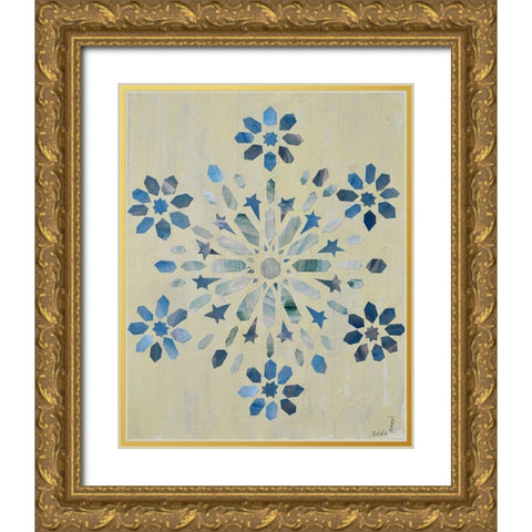 Star Mandala II Gold Ornate Wood Framed Art Print with Double Matting by Avondet, Natalie