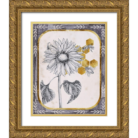 Pursue Sweetness V Gold Ornate Wood Framed Art Print with Double Matting by Wang, Melissa