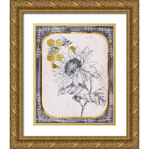 Pursue Sweetness VI Gold Ornate Wood Framed Art Print with Double Matting by Wang, Melissa
