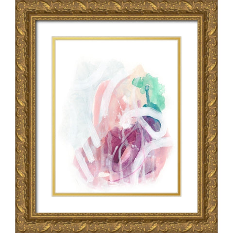 Crystalline Intersection I Gold Ornate Wood Framed Art Print with Double Matting by Vess, June Erica