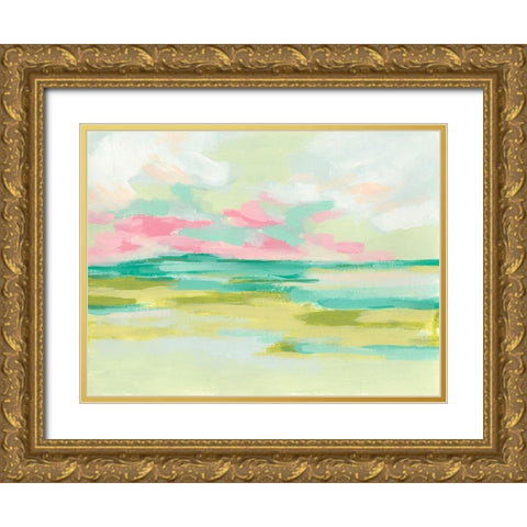 Marsh Morning II Gold Ornate Wood Framed Art Print with Double Matting by Vess, June Erica