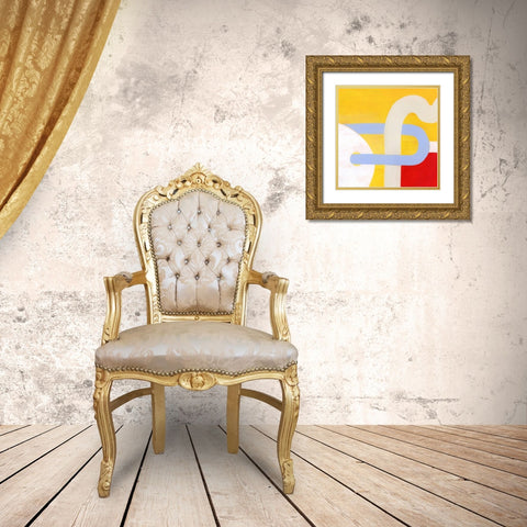 Getting Along VI Gold Ornate Wood Framed Art Print with Double Matting by Popp, Grace