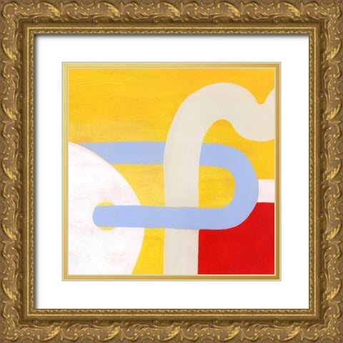 Getting Along VI Gold Ornate Wood Framed Art Print with Double Matting by Popp, Grace