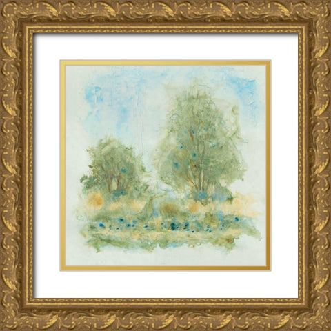 Fluid Landscape I Gold Ornate Wood Framed Art Print with Double Matting by OToole, Tim