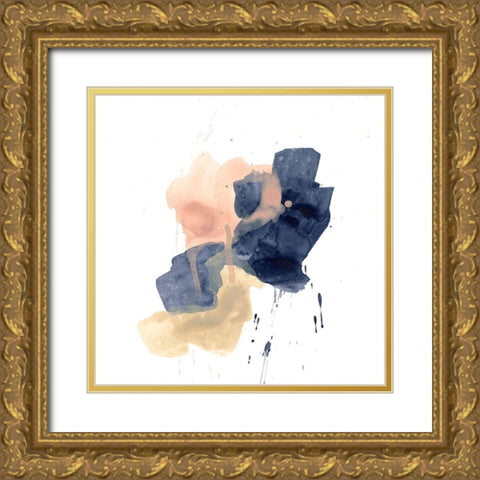 Earthtone Gesture IV Gold Ornate Wood Framed Art Print with Double Matting by Vess, June Erica