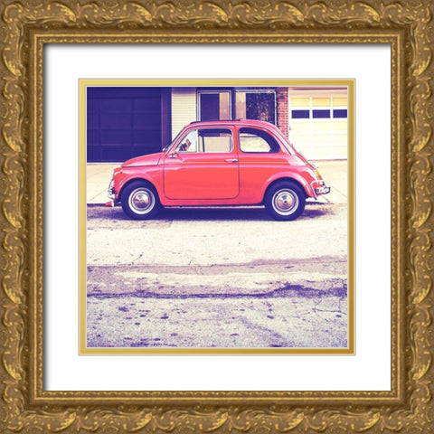 Vintage Ride V Gold Ornate Wood Framed Art Print with Double Matting by Brown, Thomas