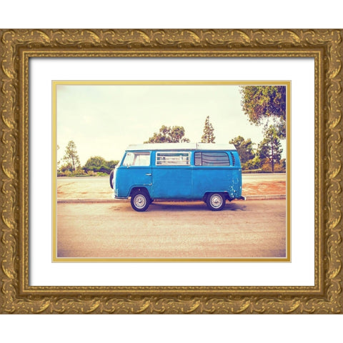 Vintage Ride VIII Gold Ornate Wood Framed Art Print with Double Matting by Brown, Thomas