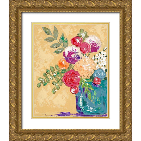 Look on the Bright Side I Gold Ornate Wood Framed Art Print with Double Matting by Reynolds, Jade
