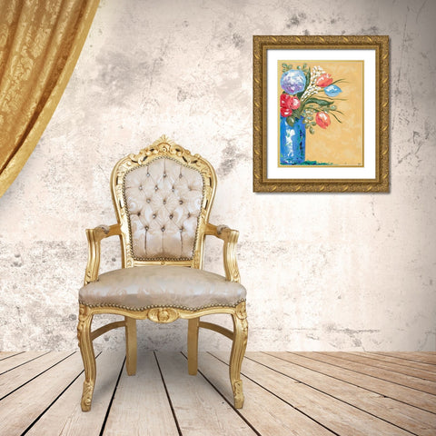 Look on the Bright Side II Gold Ornate Wood Framed Art Print with Double Matting by Reynolds, Jade