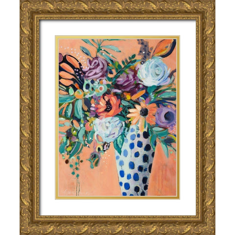 Blooming in Sunshine II Gold Ornate Wood Framed Art Print with Double Matting by Ramos, Nina