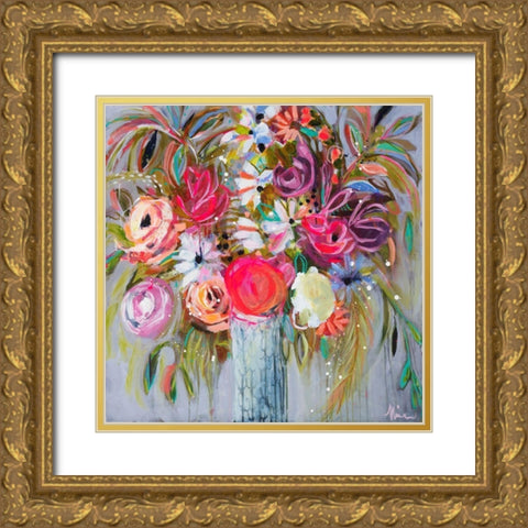 Blooming in Sunshine V Gold Ornate Wood Framed Art Print with Double Matting by Ramos, Nina