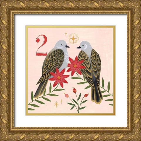 Twelve Days II Gold Ornate Wood Framed Art Print with Double Matting by Popp, Grace