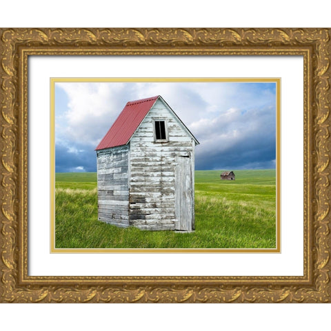 Barn Scene XVI Gold Ornate Wood Framed Art Print with Double Matting by McLoughlin, James