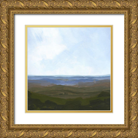 Skyline Drive I Gold Ornate Wood Framed Art Print with Double Matting by Green, Jacob